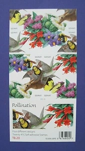 Sc # 4153-4156 ~ Booklet of 20 ~ 41 cent Pollination Issue (ga31) - Photo 1 sur 2