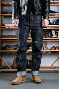 Simons 17oz Heavyweight Selvedge Denim Pants Vintage Casual Straight-leg Jeans - Picture 1 of 23