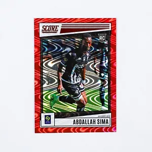 2022-23 Panini Score Ligue 1 Abdallah Sima Red Swirl Parallel /65 RC Rookie - Picture 1 of 12