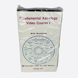 Vintage SEALED 1987 FUNdamental Astrology Video Course with Workbook Judy Miarka - Imagen 1 de 7