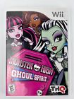 Monster High: Ghoul Spirit - Nintendo Wii - Complete w/ Manual 
