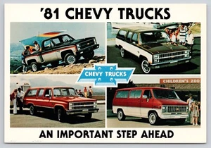 Chevrolet 1981 Trucks Built Tough Advertising Dealer Promo Postcard (HLS) - Picture 1 of 2