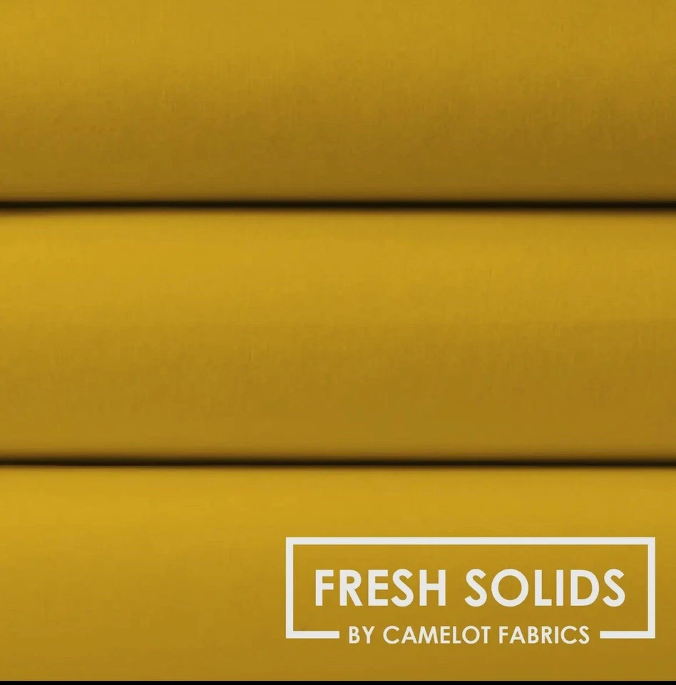 Camelot Fresh Solid Gold (old Gold) 44” BTY - Image 1 of 1