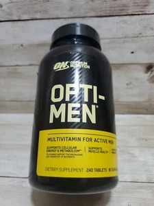 Opti-Men, 240 Tablets Multivitamin For Active Men ON Exp 10/2025, Sealed - Picture 1 of 6