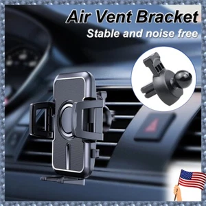 Universal Hook Car Holder Mount Stand Bracket Air Vent Mobile Phone Clip Cradl - Picture 1 of 13