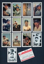 1953 BROOKLYN DODGERS Bowman Baseball Color + Black & White REPRINT team SETS *
