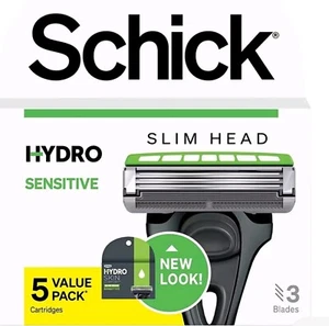 Schick Hydro Sensitive Slim Head Razor Refills, 5 Cartridges - Picture 1 of 1