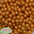 Lot de perles en caoutchouc à bulles acryliques or 12 mm 40 pièces. chunky gumball
