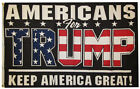 3X5 Ft Americans For Trump 2024 Keep America Great 100D Black Flag