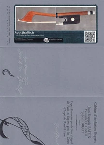 A fine French certified cello bow made by R.F. Lotte, ca. 1975. - Picture 1 of 4