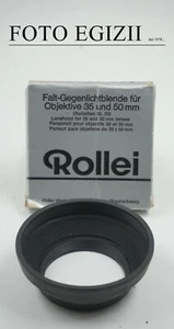 ROLLEI per ottiche dal 35mm al 135mm Lens Hood PARALUCE GOMMA NEW NUOVO VINTAGE - Foto 1 di 7