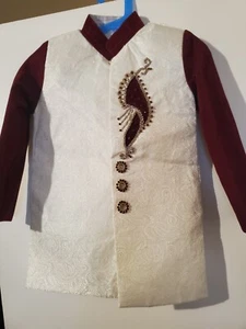 Pakistani Indian Kids Boys Kurta Sherwani Size 20 - Picture 1 of 3
