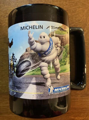 Taza de café Michelin Hombre Pilot Road 4 taza de publicidad de neumáticos de motocicleta 12 oz Foto 1 de 4