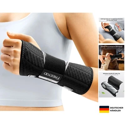 FREETOO Leicht-Passform Handgelenkstütze Mit Bionisch Karpaltunnel Schiene