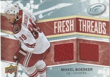 MIKKEL BOEDKER 2008-'09 UPPER DECK ICE FRESH THREADS - DUAL JERSEY