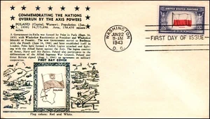 Scott 909 - 5 Cents Poland - Crosby FDC Unaddressed Planty - 909-19A - Picture 1 of 2
