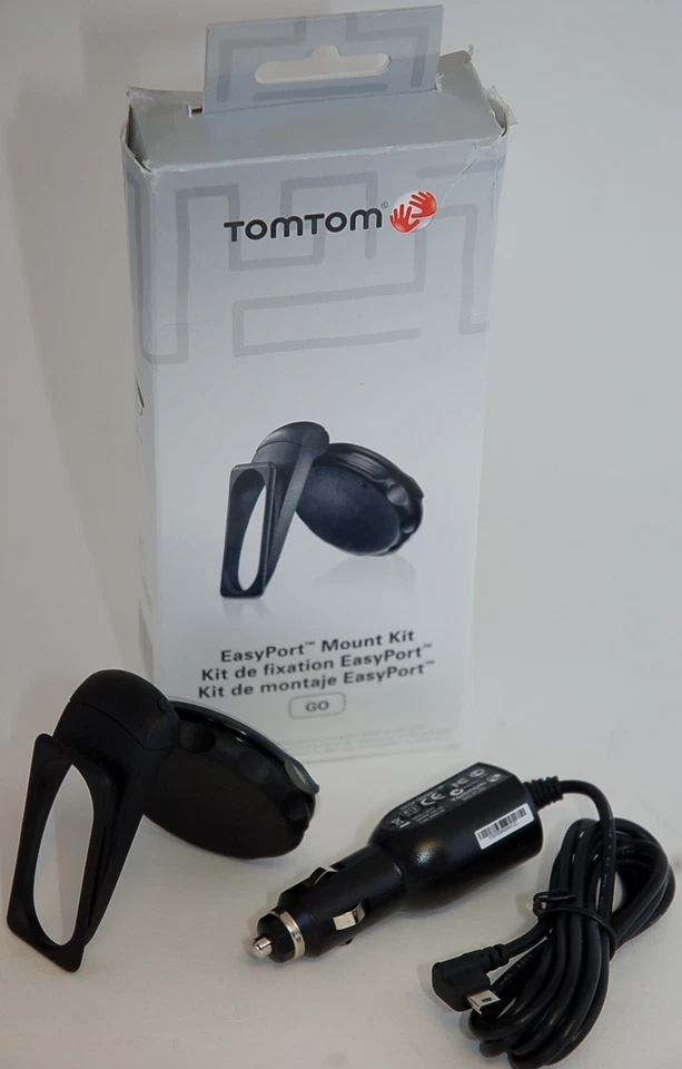 GENUINE TomTom EASYPORT MOUNT KIT w/USB Car Charger GO 720 730 920 930 suction - image 1 of 4