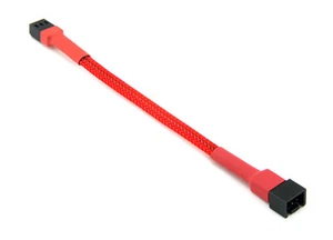 Shakmods 15cm 3 pin Fan Red Sleeved Extension Cable - First Class Delivery UK - Picture 1 of 2