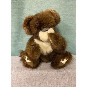 Real Fur Mink 14" Vintage Jointed Teddy Bear Handmade one of a kind - Picture 1 of 17