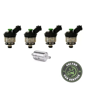 NEU KIT 4 LPG EINSPRITZDÜSEN FÜR LANDI RENZO x Volkswagen Fiat Opel - GRÜNE KAPPE - Bild 1 von 3