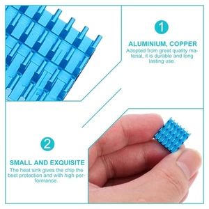 6 Pcs Carte Mère Du Dissipateur De Chaleur En Aluminium Radiateur Ic - Zdjęcie 1 z 12