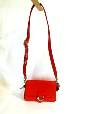 Bolso Bandolera Coach Suave de Cuero Naranja Tabby Nuevo con Etiquetas Foto 1 de 4