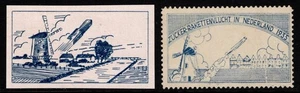 A 1935 Dutch Rocket Mail Label & Proof - E-Z Cat 5A1  MNG - Picture 1 of 2