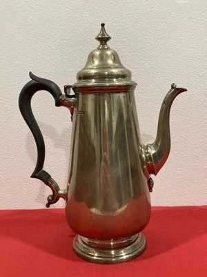1928 TB&S Thomas Bradbury Sons Sheffield Inglaterra PLATA ESTERLINA 925 CAFETERA Foto 1 de 4