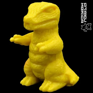 Nagasakiya 1992 Godzilla - Gorosaurus (Yellow) Kaiju Keshigomu Figure 1.5in - Picture 1 of 4