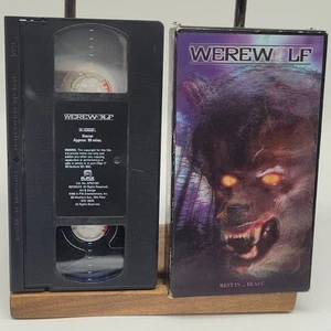 WEREWOLF VHS VCR VIDEO TAPE HORROR CULT MOVIE IN HOLOGRAM BOX A-PIX STEREO - Picture 1 of 5