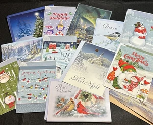 NEW Lot of 13 Christmas Gift Cards a Mix of Snowman And Traditional Christmas - Picture 1 of 7