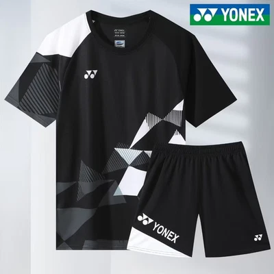 YONEX Hombre Tenis de Mesa Bádminton Camiseta y Pantalones Cortos Traje Conjunto Deportivo 25-08153 Foto 1 de 4