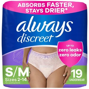Always Discreet Adult Incontinence Underwear for Women and Postpartum Underwe... - Picture 1 of 9
