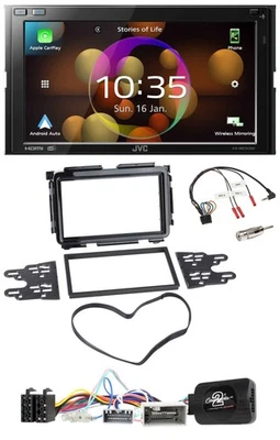 JVC DAB Lenkrad 2DIN Bluetooth USB Autoradio für Honda HR-V RU ab 2015 schwarz - Bild 1 von 4