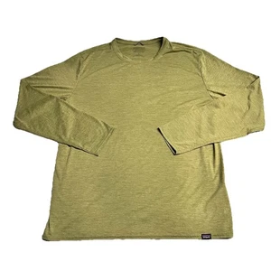 Patagonia Men’s Capilene Cool Long Sleeve Shirt Large L Green - Picture 1 of 8