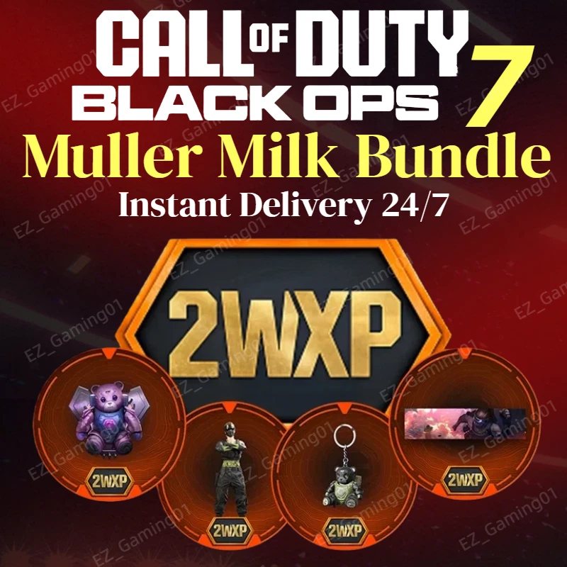 Call of Duty Black Ops 7 BO7 COD✅Paquete Muller Milk+4 horas 2WXP✅PC/Xbox/PS4/PS5 Foto 1 de 1