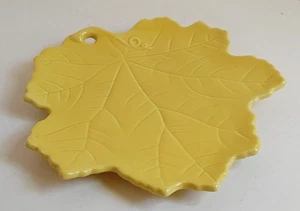 Williams-Sonoma B. Eigen Autumn Harvest Yellow Salad Dessert Leaf Plate 2008 - Picture 1 of 7