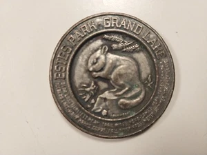 Vintage ottone Estes Park / Grand Lake / Rocky Mountain National Park souvenir a - Foto 1 di 2