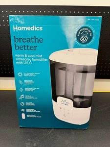 Homedics Warm/Cool Mist Ultrasonic 2G Humidifier W/UV-C Technology & Remote - Picture 1 of 11