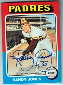 2024 Topps Heritage Randy Jones Auto Real One Padres en tarjeta - Imagen 1 de 1