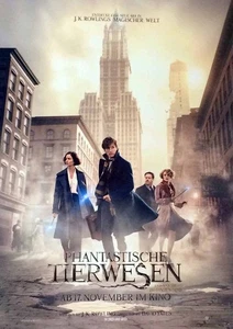 Phantaistische Tierwesen - Teaser - J.K. Rowlings - Filmposter 37x53cm gerollt - Picture 1 of 1