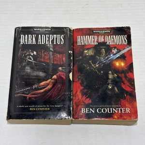 Warhammer 40k Grey Knights Trilogy 2 Of 3 Books, Dark Adeptus, Hammer Of Daemons - Picture 1 of 5