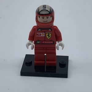 LEGO® M. SCHUMACHER RAC022S MINIFIGURA F1 FERRARI FORMULA ONE DRIVER 8389 8144 - Imagen 1 de 5