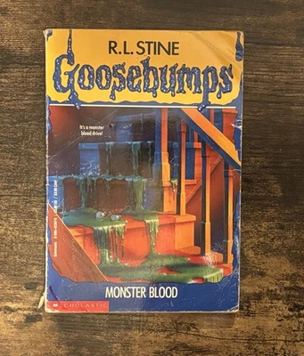 Goosebumps Monster Blood First Edition 1st Print Unnumbered Spine R L Stine 1992 - Image 1 of 4