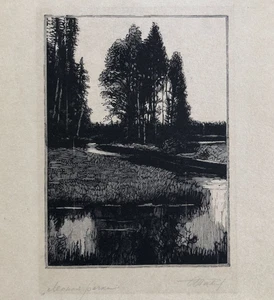 ОЛЕКСАНДР СТЕПАНОВИЧ ПАВЛОВ — Alexander PAVLOV (1905-1969) — bois gravé signé - Picture 1 of 7