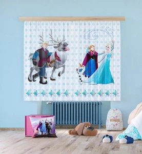 Cortinas Hechas Listas De Disney Frozen Para Niñas De 180x160cm - Imagen 1 de 3
