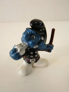 Smurfs Policeman Cop Smurf Police Vintage Figure 1981 PVC Toy Peyo Figurine - Bild 1 von 5