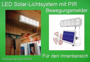 LED Solar Lichtsystem Innenraumleuchte Solarlampe Solarleuchte Innen mit Akku - Bild 1 von 3
