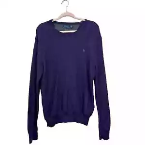 Ralph Lauren Mens Crew Neck 100% Pima Cotton Sweater size Large - Picture 1 of 6