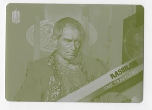 Rassilon Time Travelers Topps DOCTOR WHO Timeless Printing Plate Card #7 1/1 - Picture 1 of 2